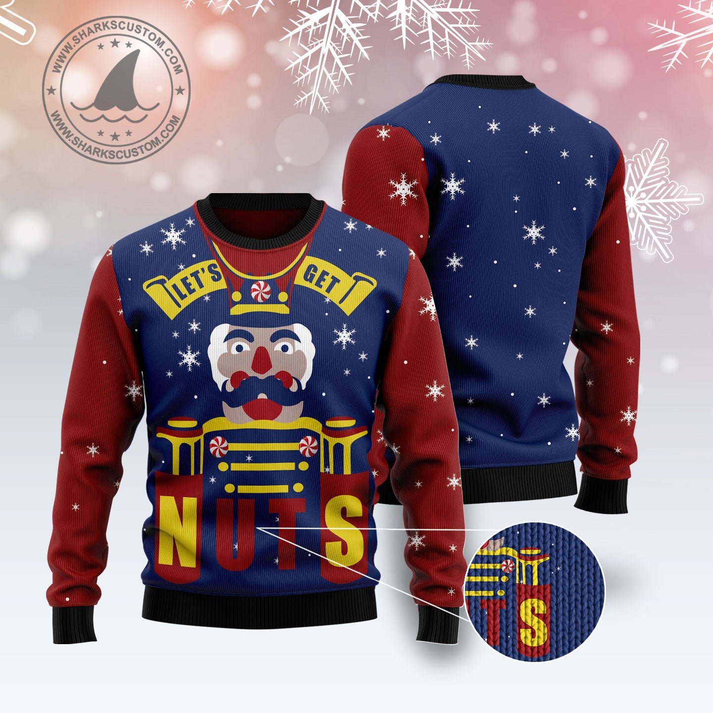 Let‘s Get Nuts Nutcracker G51013 - Ugly Christmas Sweater