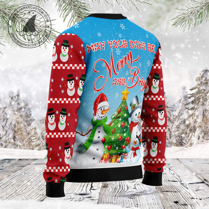 Love Snowman TG5122 unisex womens & mens, couples matching, friends, funny family ugly christmas holiday sweater gifts (plus size available)