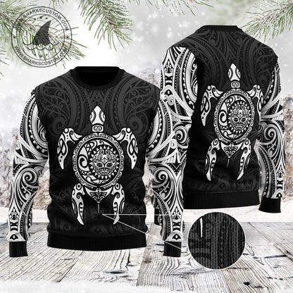 Love Turtle TG51130 unisex womens & mens, couples matching, friends, funny family ugly christmas holiday sweater gifts (plus size available)