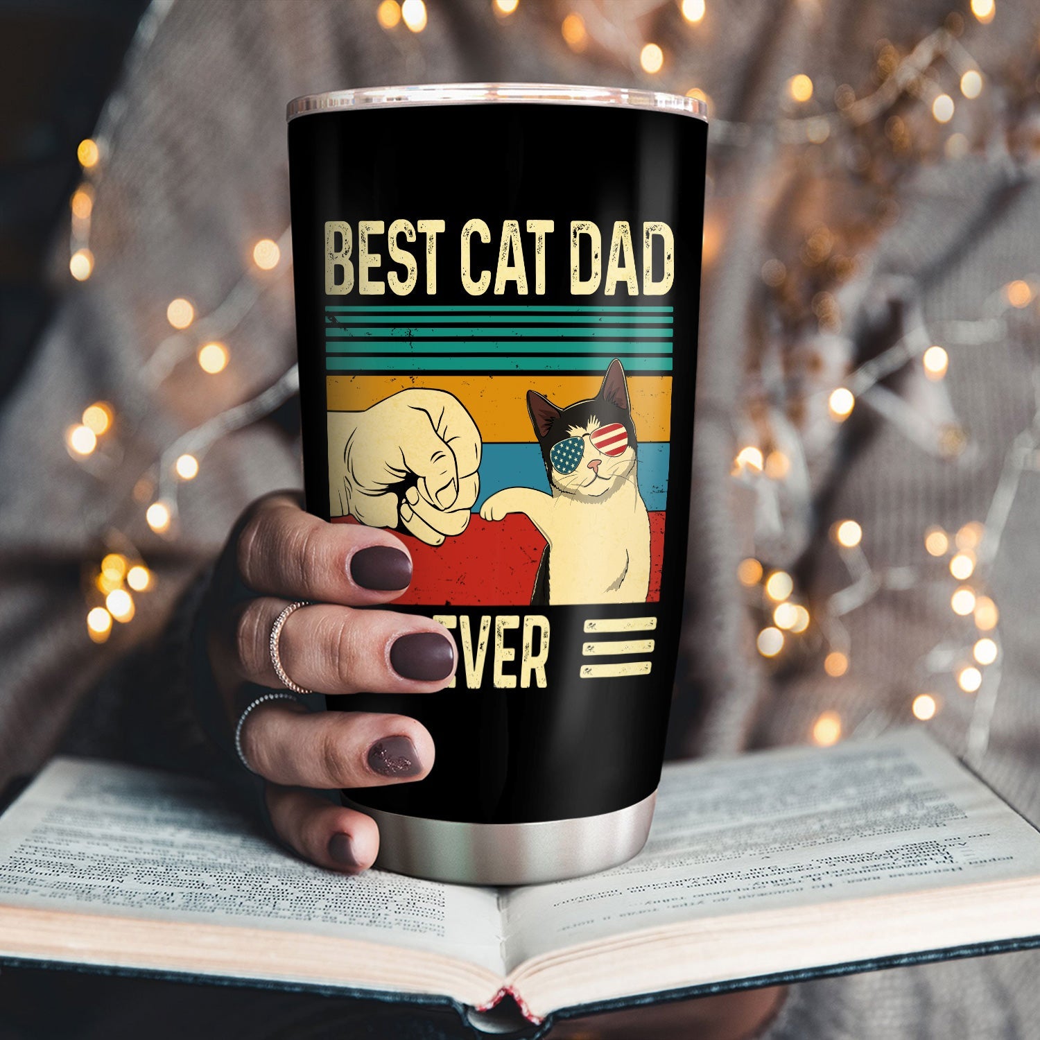 Fathers Day Gifts For Cat Owners Best Cat Dad Ever 20Oz Tumbler –  PERSONALIZEDWITCH