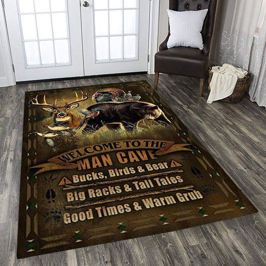 Man Cave Hunting Rectangle Rug