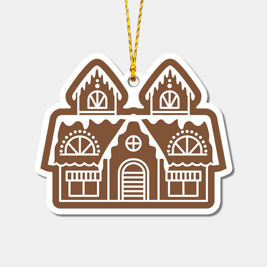 Gingerbread House Christmas Personalizedwitch Christmas Ornaments