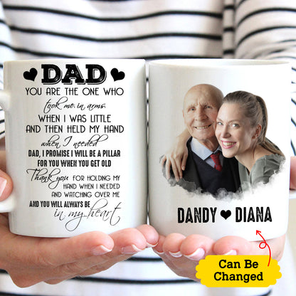 Personalized Mug - Dad, Thank You for holding my hand D4318 - PersonalizedWitch