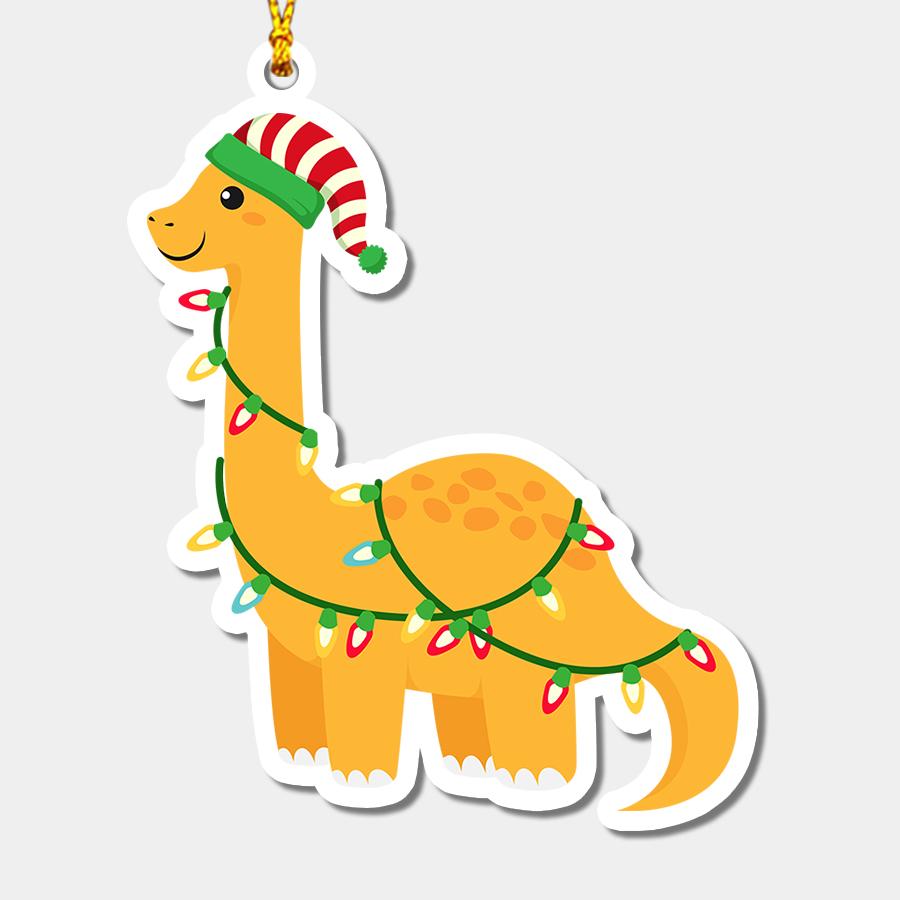 Christmas Dinosaurs Personalizedwitch Christmas Ornaments
