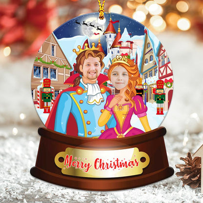 Merry Christmas Nutcraker Custom Face Personalizedwitch Personalized Christmas Ornament