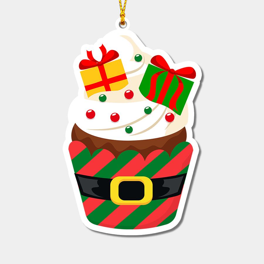 Christmas Cupcakes Personalizedwitch Christmas Ornaments