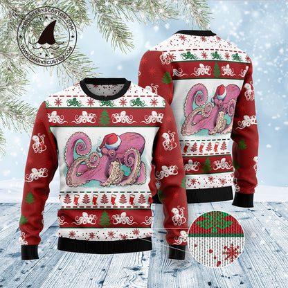 Octopus Noel D2810 Ugly Christmas Sweater