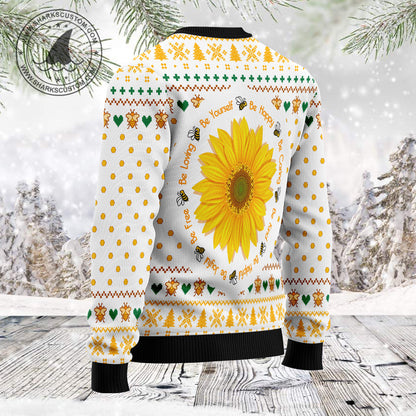 Oh Christmas Bee Bee TG5123 unisex womens & mens, couples matching, friends, bee lover, funny family ugly christmas holiday sweater gifts (plus size available)