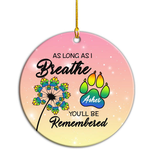 Cat'll Be Remembered Personalizedwitch Personalized Christmas Ornament