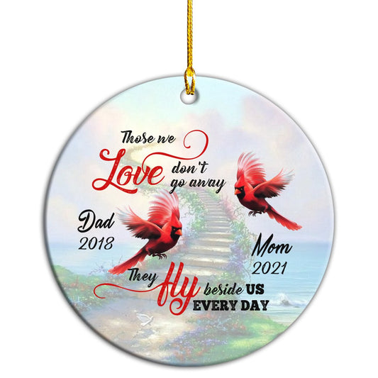 Family Memory Cardinal Personalizedwitch Personalized Christmas Ornament