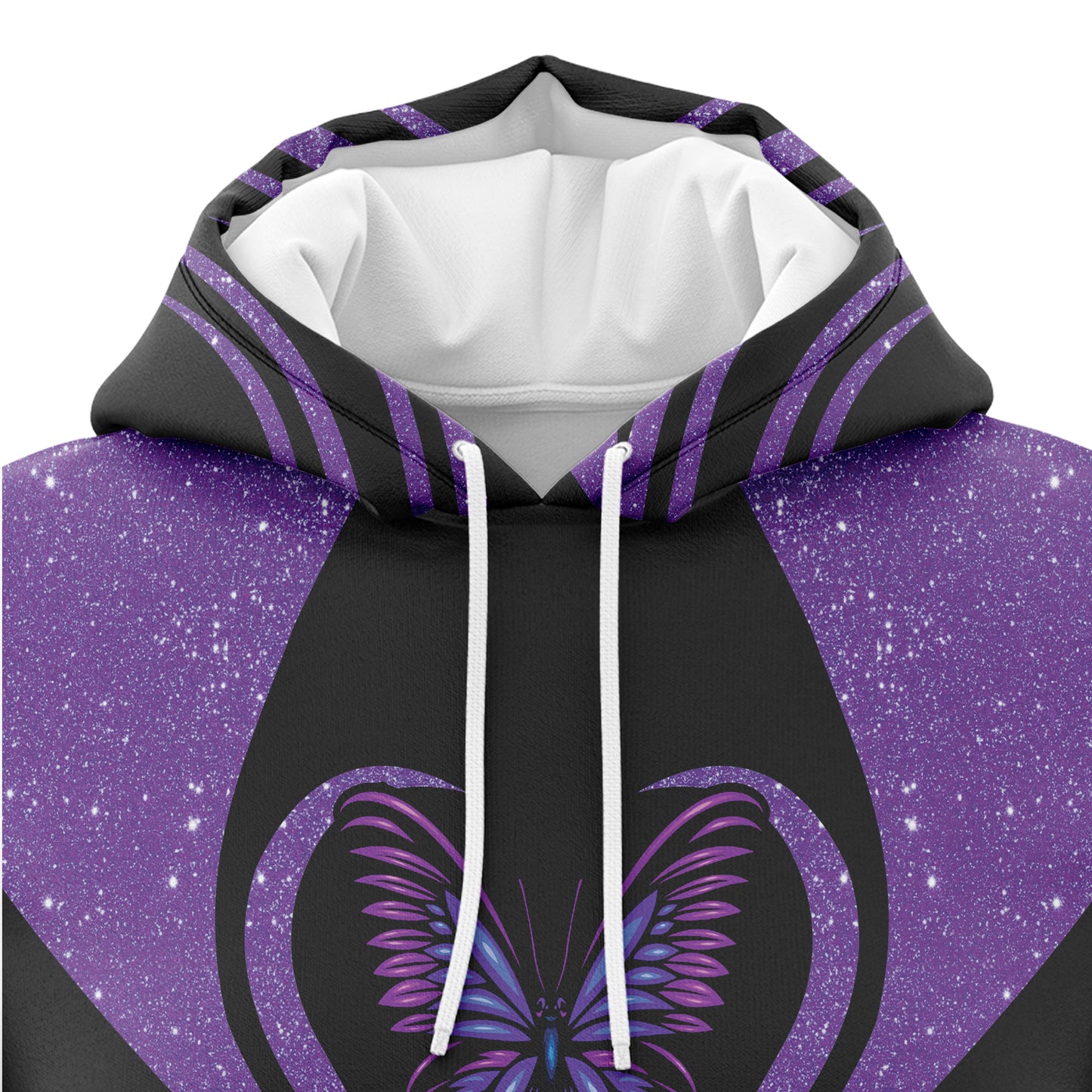 Custom Name Purple Butterfly G51111 All Over Print Unisex Hoodie
