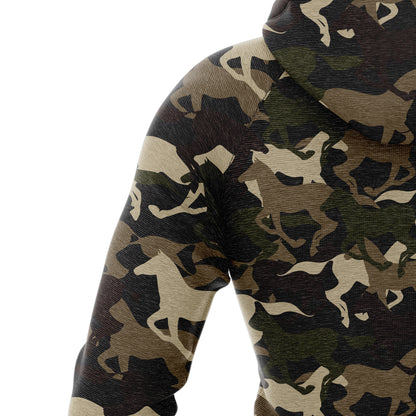 Beautiful Camouflage Horse H22403 All Over Print Unisex Hoodie