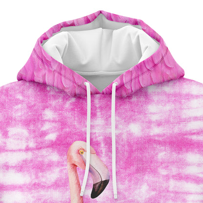 Flamingo Trapped In Human Body TY2011 All Over Print Unisex Hoodie