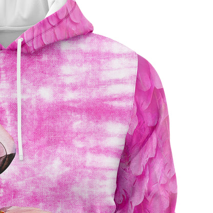 Flamingo Trapped In Human Body TY2011 All Over Print Unisex Hoodie