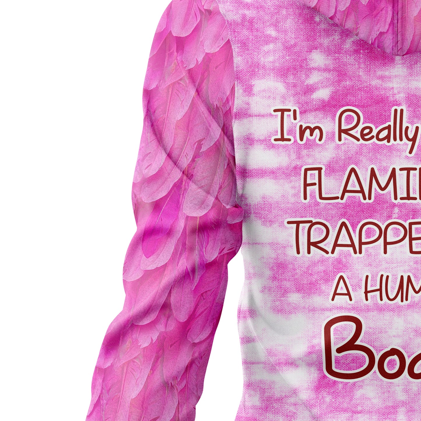 Flamingo Trapped In Human Body TY2011 All Over Print Unisex Hoodie