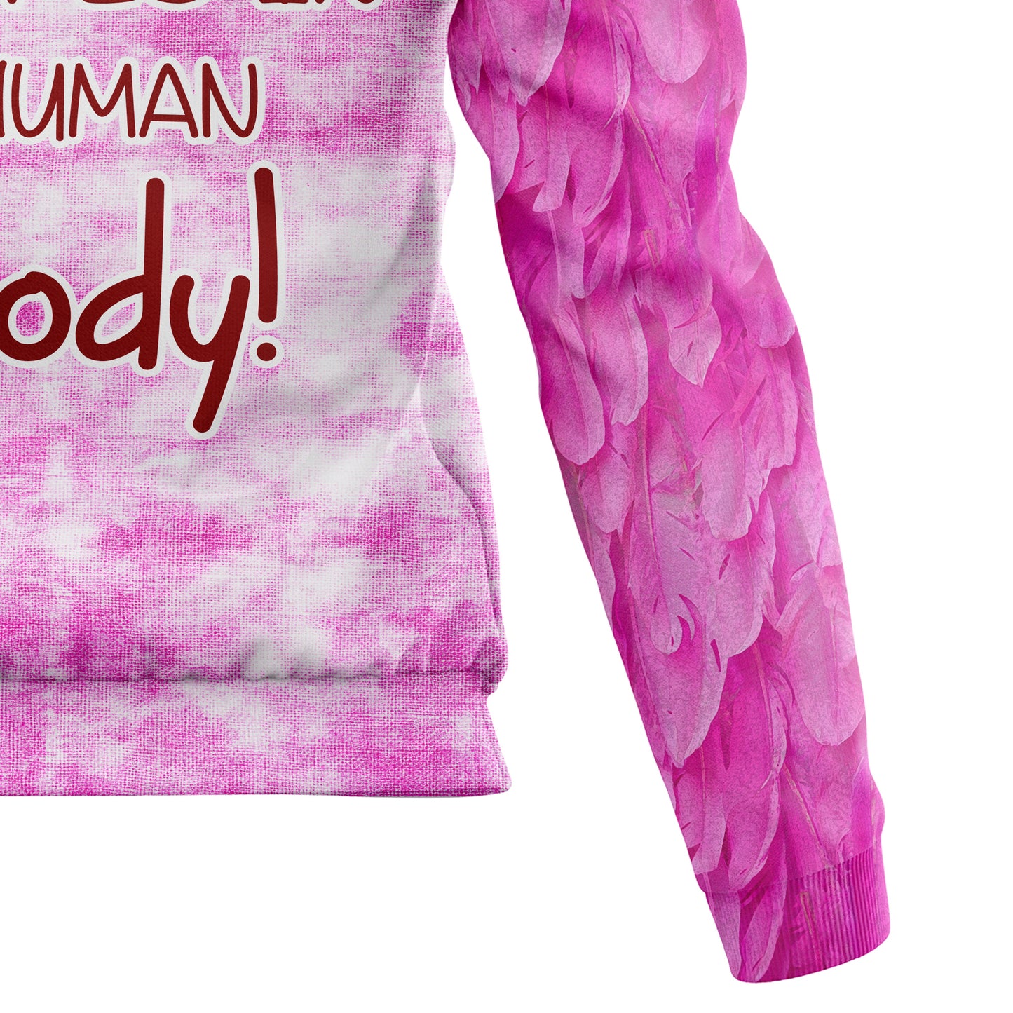 Flamingo Trapped In Human Body TY2011 All Over Print Unisex Hoodie