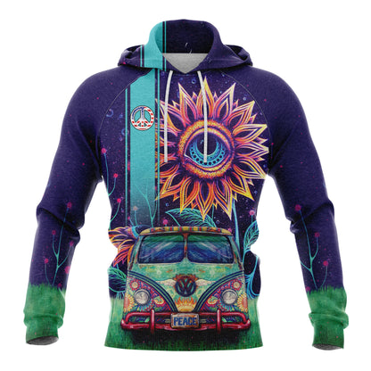 Hippie Sunflower Eyes G5109 All Over Print Unisex Hoodie