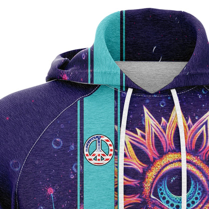 Hippie Sunflower Eyes G5109 All Over Print Unisex Hoodie