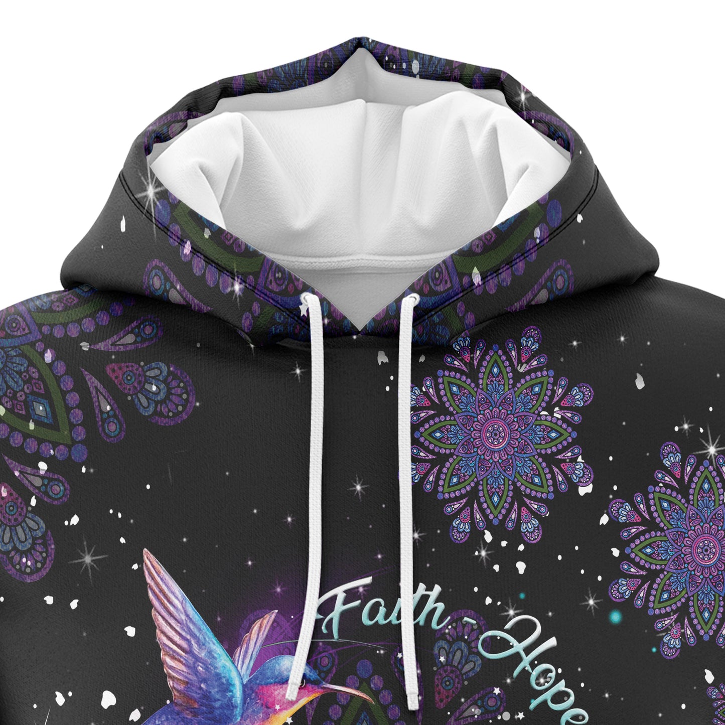 Hummingbird Faith Hope Love T2011 All Over Print Unisex Hoodie