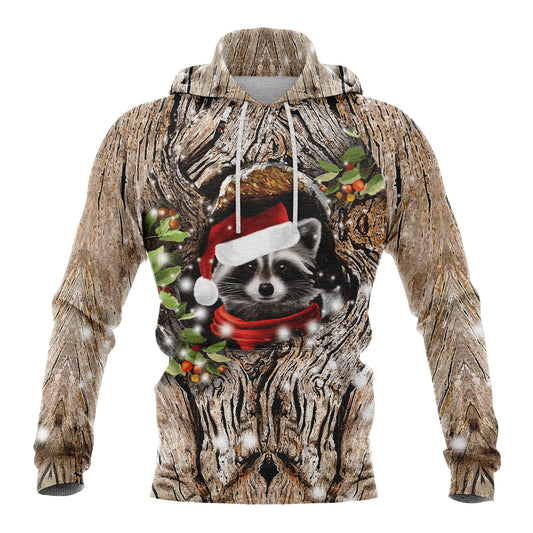 Christmas Raccoon HZ112305 All Over Print Unisex Hoodie