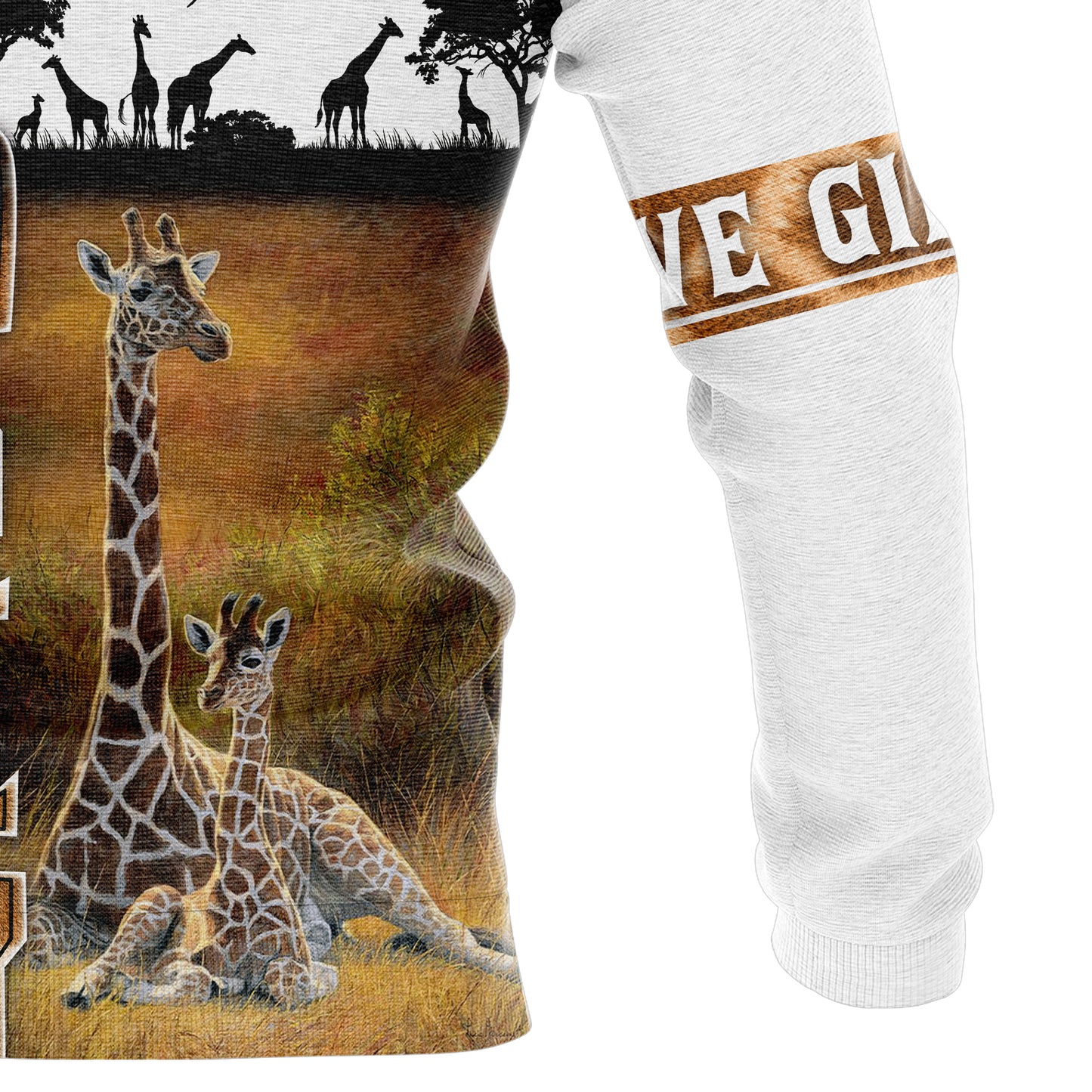 Love Giraffe G51029 All Over Print Unisex Hoodie