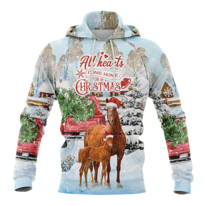 All Heart Comes Home Horse TG51111 All Over Print Unisex Hoodie