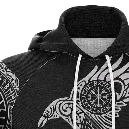 Viking The Raven of Odin G527 All Over Print Unisex Hoodie