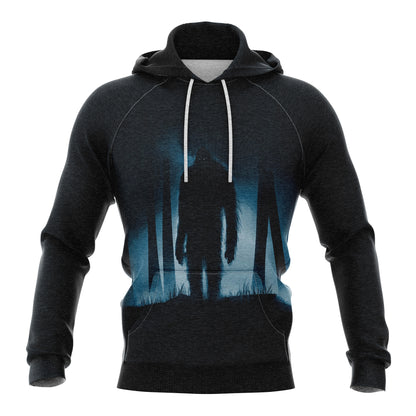 Bigfoot In The Dark Forest H8901 All Over Print Unisex Hoodie