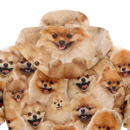 Pomeranian Awesome D254 All Over Print Unisex Hoodie