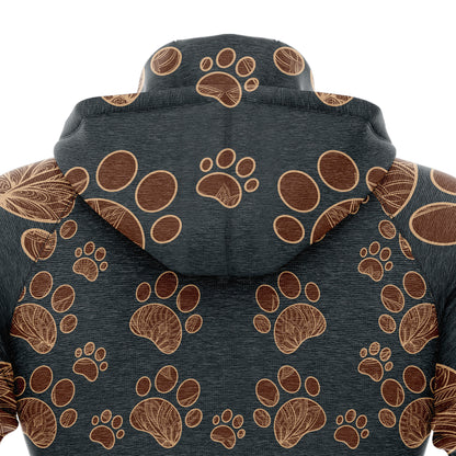 Basset Hound Paw Floral T284 All Over Print Unisex Hoodie
