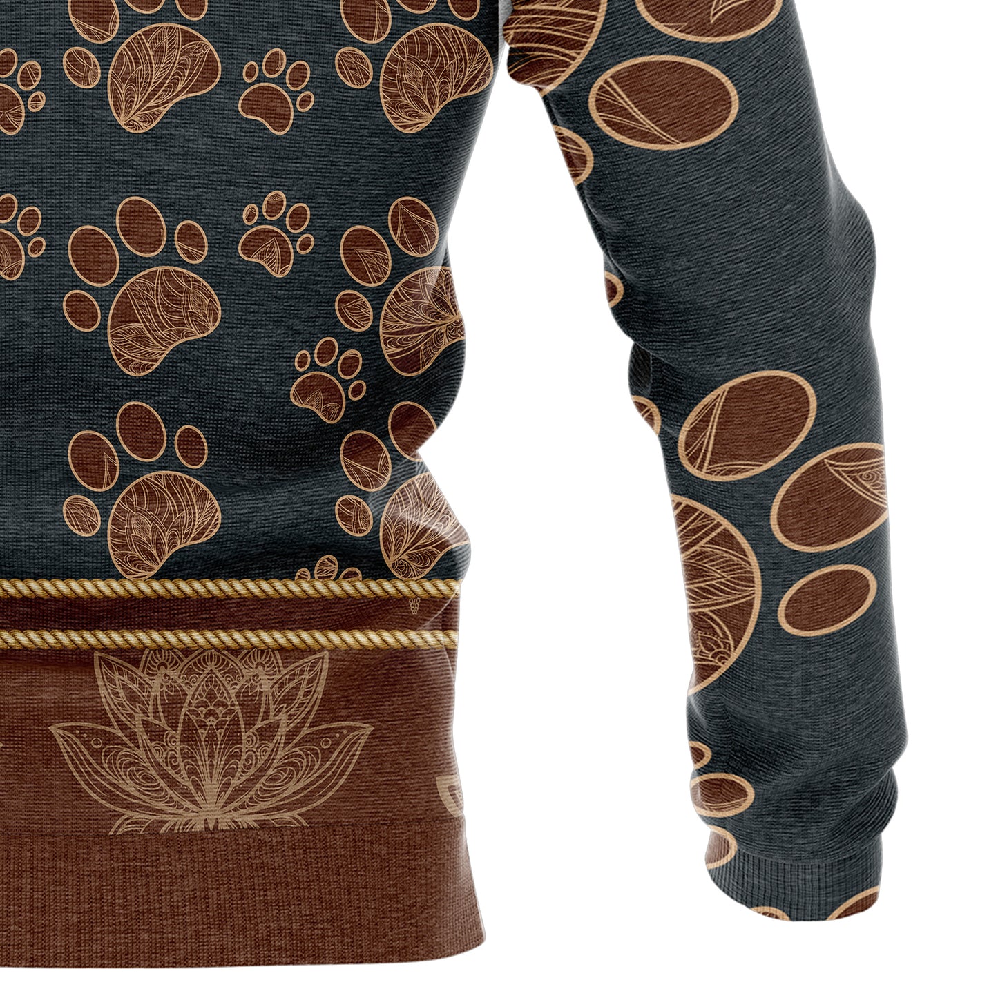 Basset Hound Paw Floral T284 All Over Print Unisex Hoodie