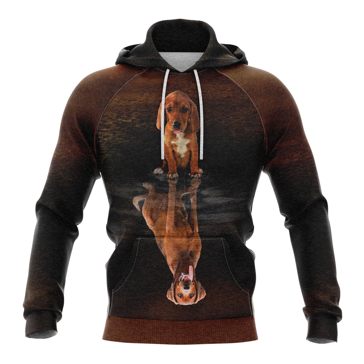 Redbone Coonhound Reflection Dog H22435 All Over Print Unisex Hoodie