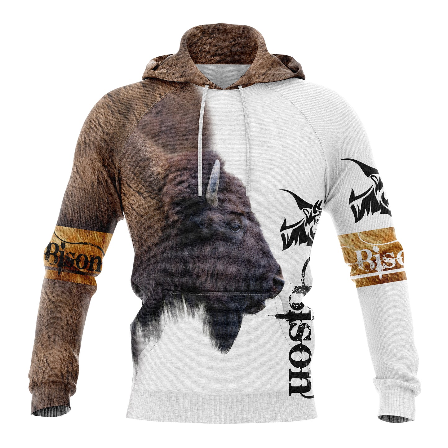 3D Bison G5903 All Over Print Unisex Hoodie