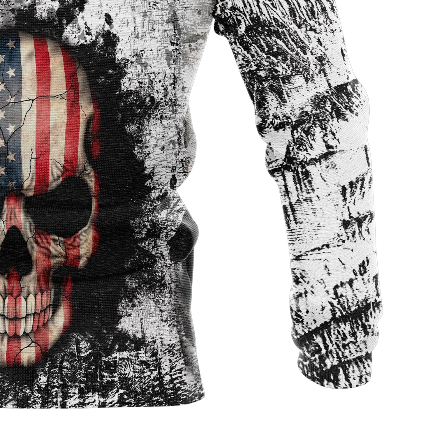 American Flag Skull G5814 All Over Print Unisex Hoodie