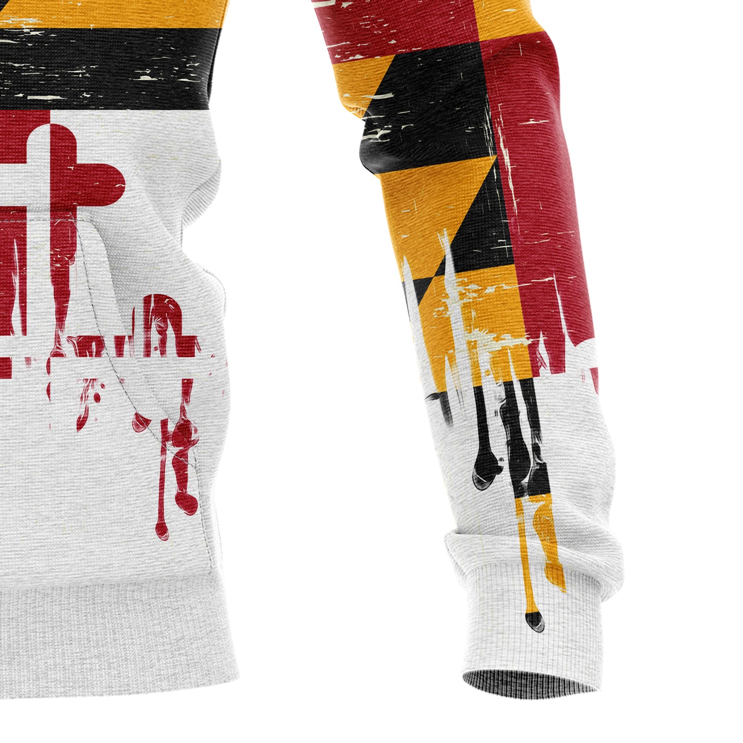 Maryland Flag T2105 All Over Print Unisex Hoodie