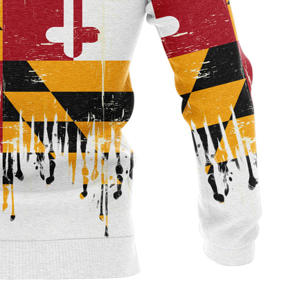 Maryland Flag T2105 All Over Print Unisex Hoodie