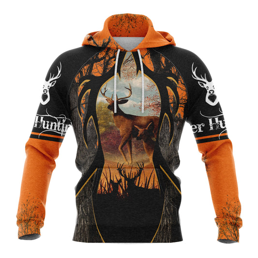 Awesome Deer Hunting D0309 All Over Print Unisex Hoodie