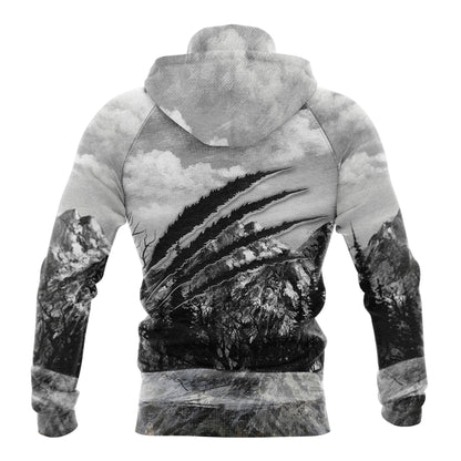 Bear Scratch T2606 All Over Print Unisex Hoodie