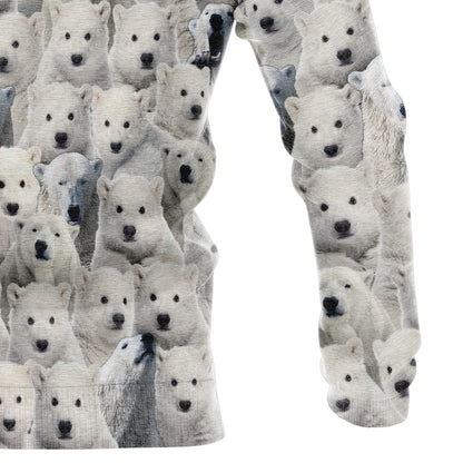 Polar Bear G525 All Over Print Unisex Hoodie