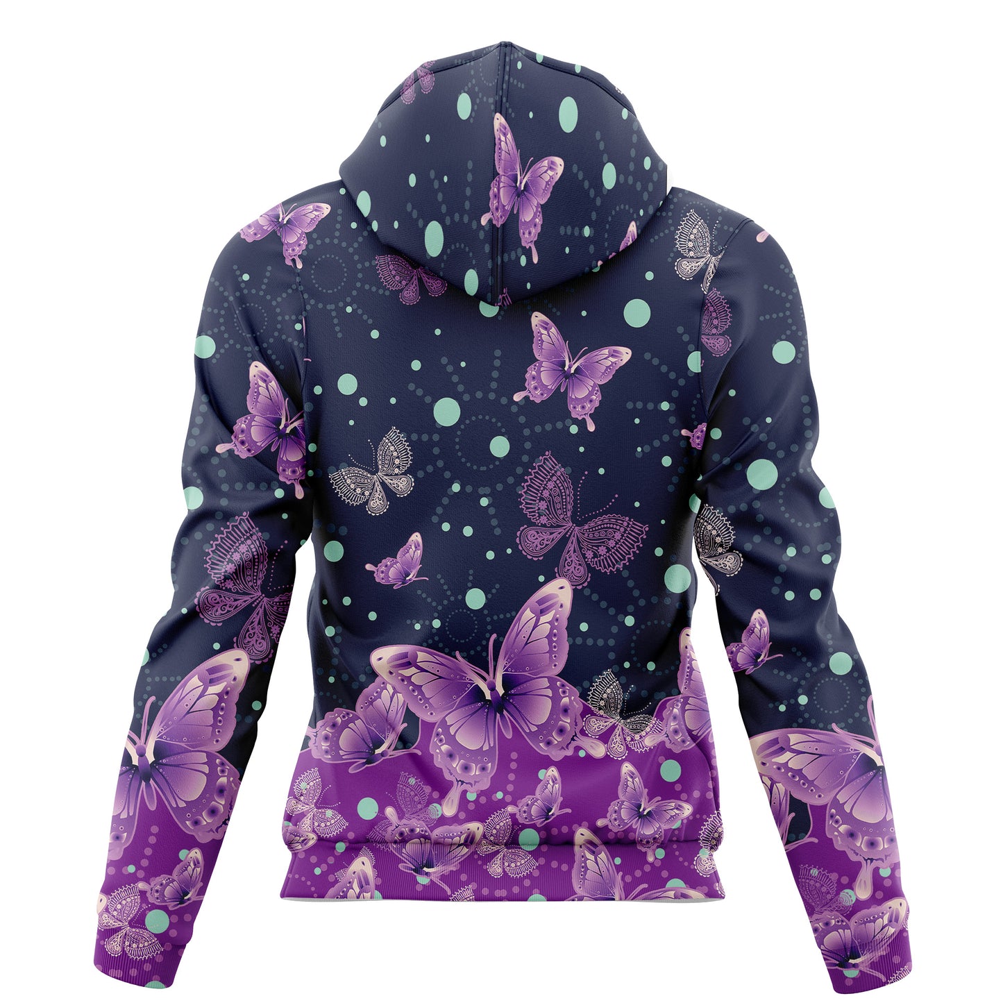 Butterfly Purple Garden T710 All Over Print Unisex Hoodie