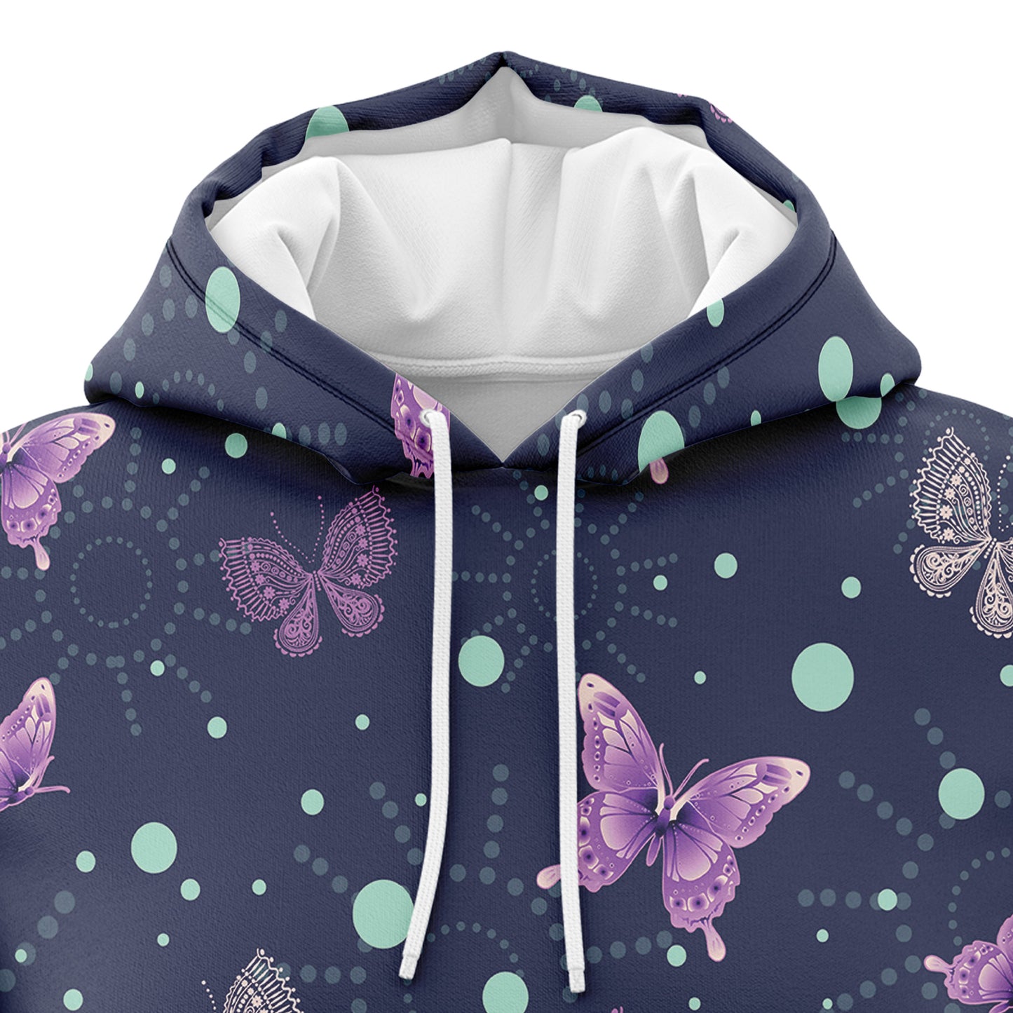 Butterfly Purple Garden T710 All Over Print Unisex Hoodie