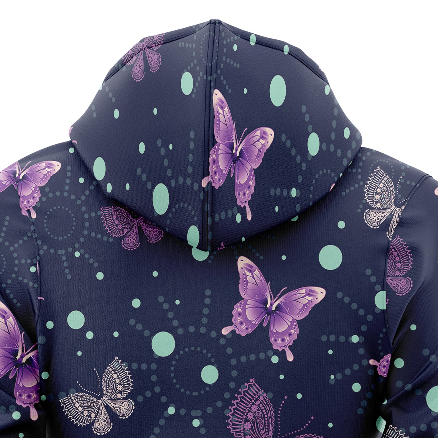 Butterfly Purple Garden T710 All Over Print Unisex Hoodie