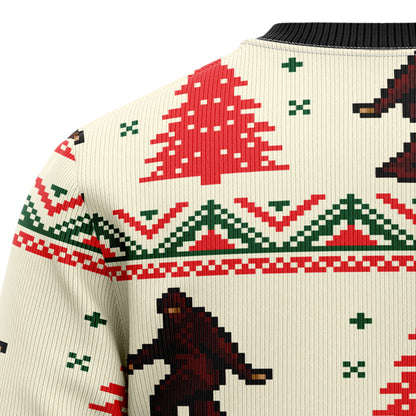 Amazing Bigfoot HT22908 Ugly Christmas Sweater