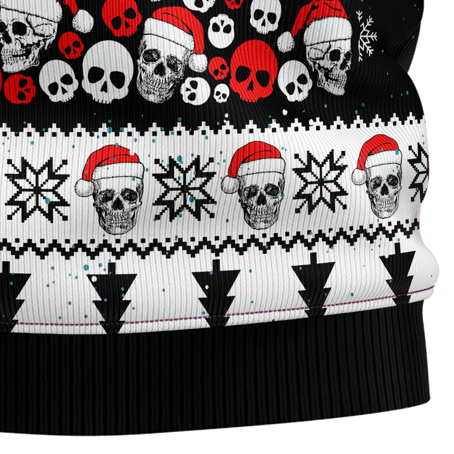 Skull Pine Tree D2610 Ugly Christmas Sweater