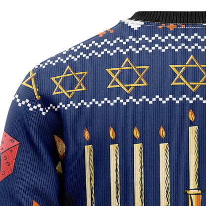 Jewish Hanukkah D0210 Ugly Christmas Sweater