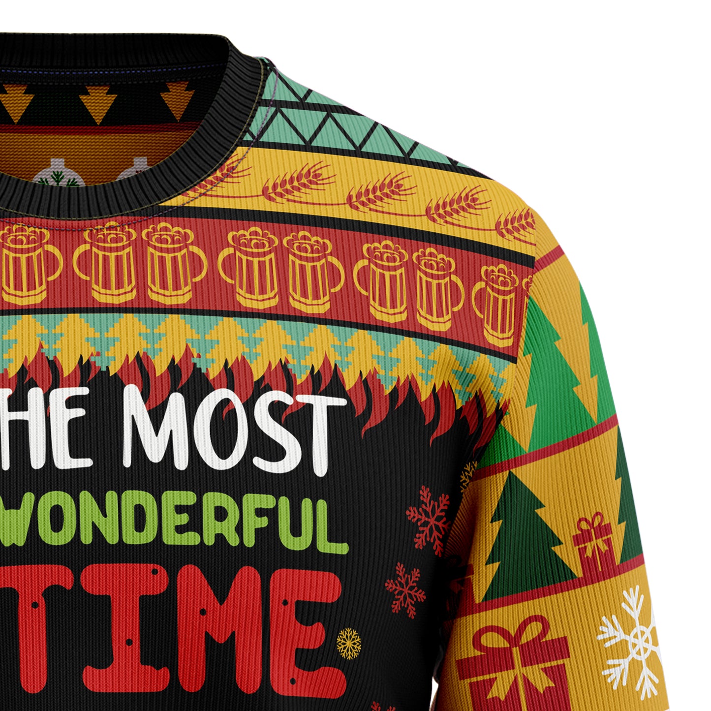 It's The Most Wonderful Time For A Beer Ugly Christmas Sweater