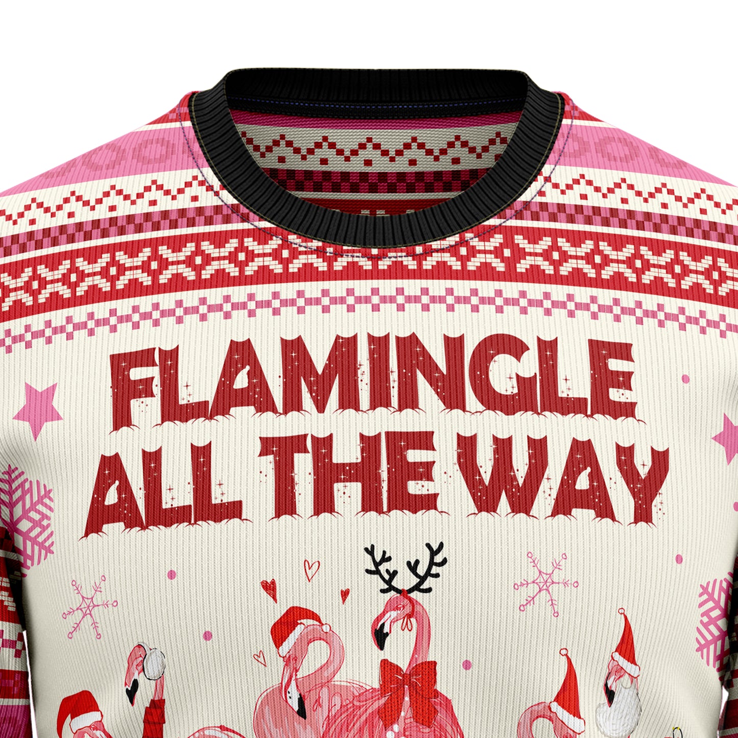 Flamingo Flamingle All The Ways HZ112312 Ugly Christmas Sweater