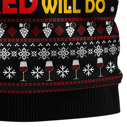 Wine Red Christmas T1911 Ugly Christmas Sweater