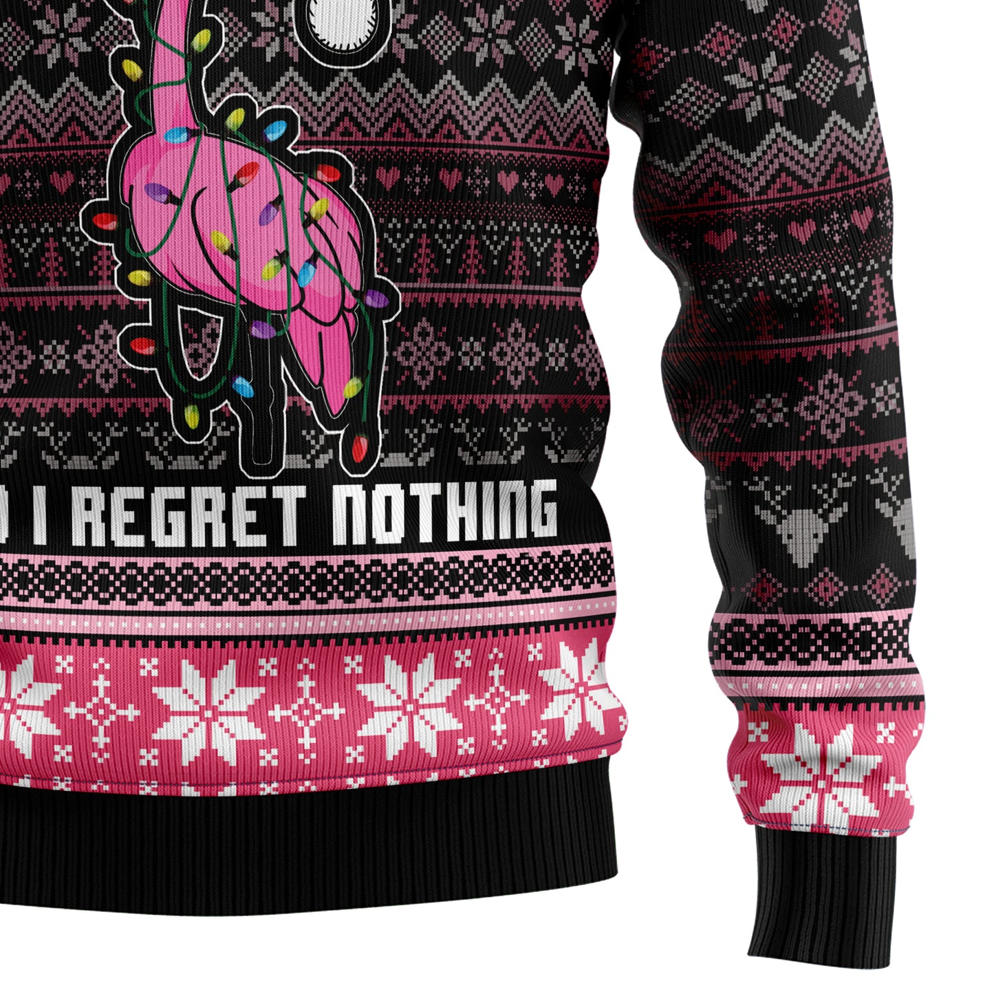 Flamingo Naughty List D1211 Ugly Christmas Sweater