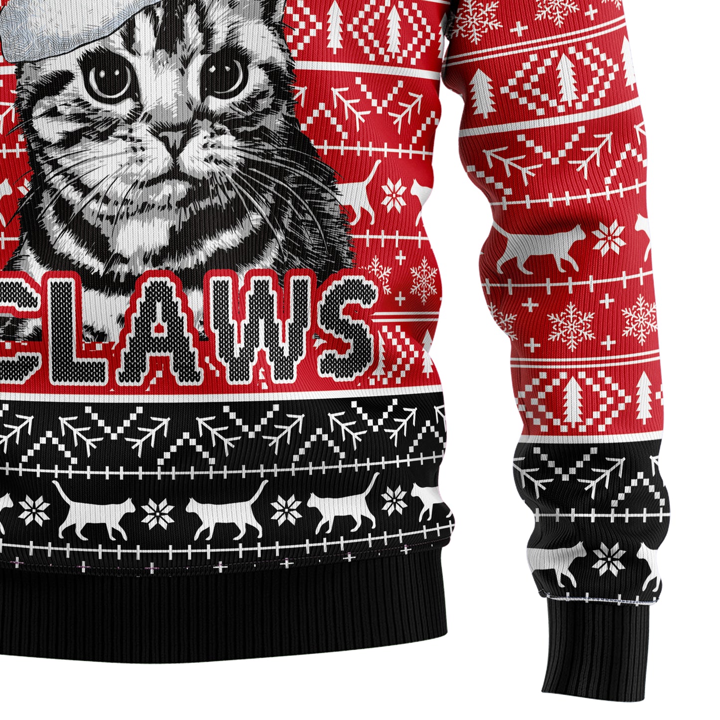 Santa Claws Cat G51022 Ugly Christmas Sweater